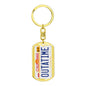 Personalized BTTF Keychain Dog Tag Pendant