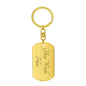 Personalized BTTF Keychain Dog Tag Pendant