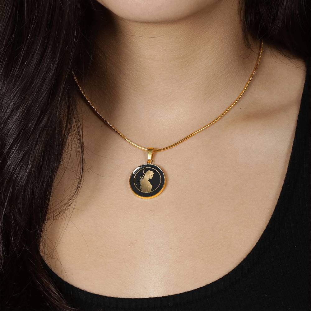 Personalized Virgo Zodiac Sign Pendant Necklace