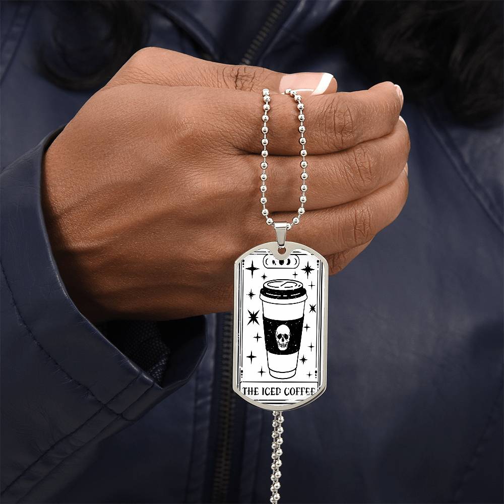 Tarot Card Necklace | Iced Coffee Lover