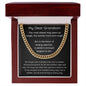Grandson - Heart of Every Warrior - Cuban Link Chain
