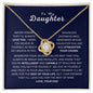 Daughter - Never Forget - Love Knot Necklace