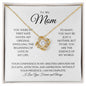 To My Mom - Grateful - Love Knot Necklace
