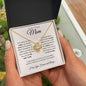 To My Loving Mom - You're My First Refuge - Love Knot Necklace