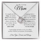 To My Loving Mom - You're My First Refuge - Love Knot Necklace