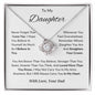 Daughter - Believe in You - Love Knot Necklace