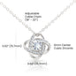 To My Loving Mom - You're My First Refuge - Love Knot Necklace