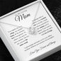 To My Loving Mom - You're My First Refuge - Love Knot Necklace