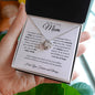 To My Loving Mom - You're My First Refuge - Love Knot Necklace