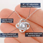 To My Loving Mom - You're My First Refuge - Love Knot Necklace