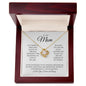 To My Mom - Grateful - Love Knot Necklace