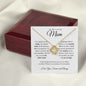 To My Loving Mom - You're My First Refuge - Love Knot Necklace