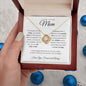 To My Loving Mom - You're My First Refuge - Love Knot Necklace