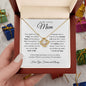 To My Loving Mom - You're My First Refuge - Love Knot Necklace