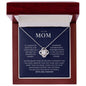 To My Mom - Thank You - Love Knot Necklace