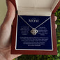 To My Mom - Thank You - Love Knot Necklace
