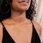 Personalized Paw Print Name Necklace