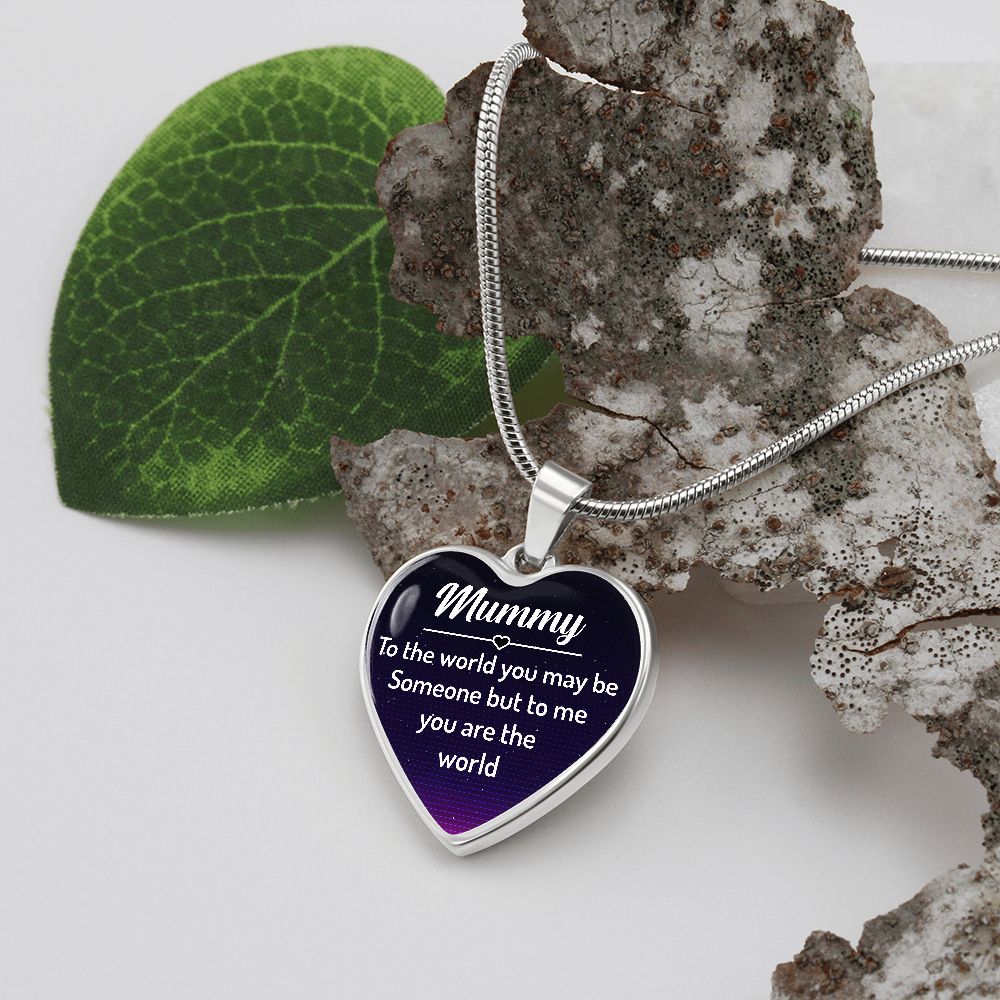 Mummy's Heart Pendant Necklace