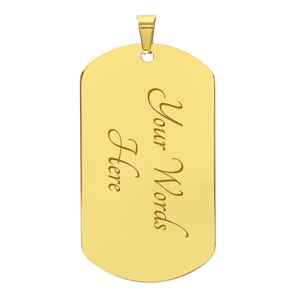 Son - Never Forget - Dog Tag Necklace