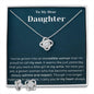 Daughter - Love Knot Earring & Necklace Set - Pendant Republic