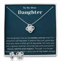 Daughter - Love Knot Earring & Necklace Set - Pendant Republic