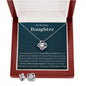 Daughter - Love Knot Earring & Necklace Set - Pendant Republic