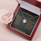 To My Granddaughter - Love Knot Earring & Necklace Set! - Pendant Republic