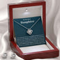 Daughter - Love Knot Earring & Necklace Set - Pendant Republic