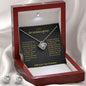 To My Granddaughter - Love Knot Earring & Necklace Set! - Pendant Republic