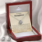 To My Dear Daughter - Love Knot Earring & Necklace Set - Pendant Republic