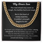 My Dear Son - Heart of Every Warrior Cuban Link Chain - Pendant Republic