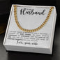Husband - Forever Thankful - Cuban Link Chain - Pendant Republic