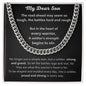 My Dear Son - Heart of Every Warrior Cuban Link Chain - Pendant Republic