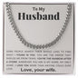 Husband - You're the Armor - Cuban Link Chain - Pendant Republic