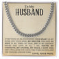 Husband - Everything in Me - Cuban Link Chain - Pendant Republic