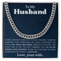 Husband - All I Wanted - Cuban Link Chain - Pendant Republic