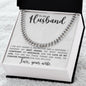 Husband - Forever Thankful - Cuban Link Chain - Pendant Republic