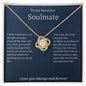 To My Soulmate | Love Knot Necklace | Valentine's Day Gift - Pendant Republic