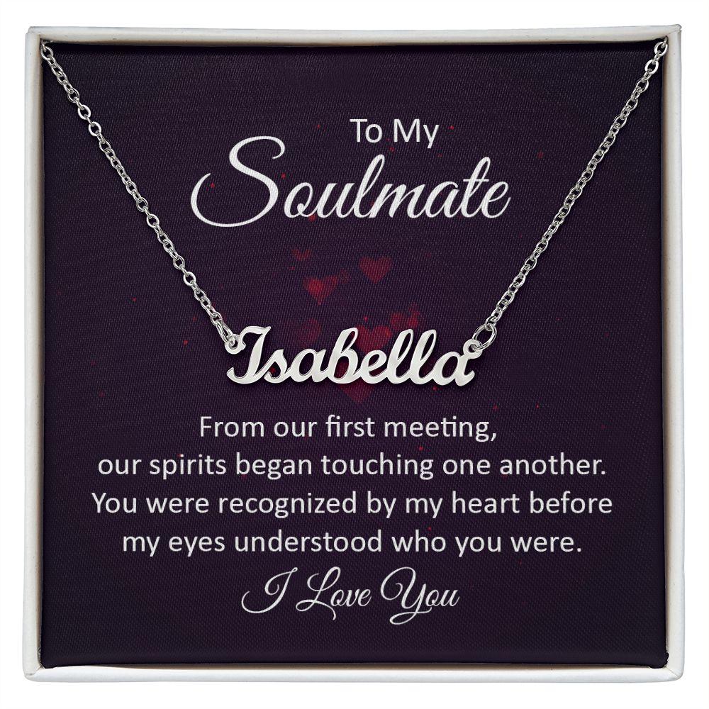 Soulmate | Custom Name Necklace | Valentine's Day Gift - Pendant Republic