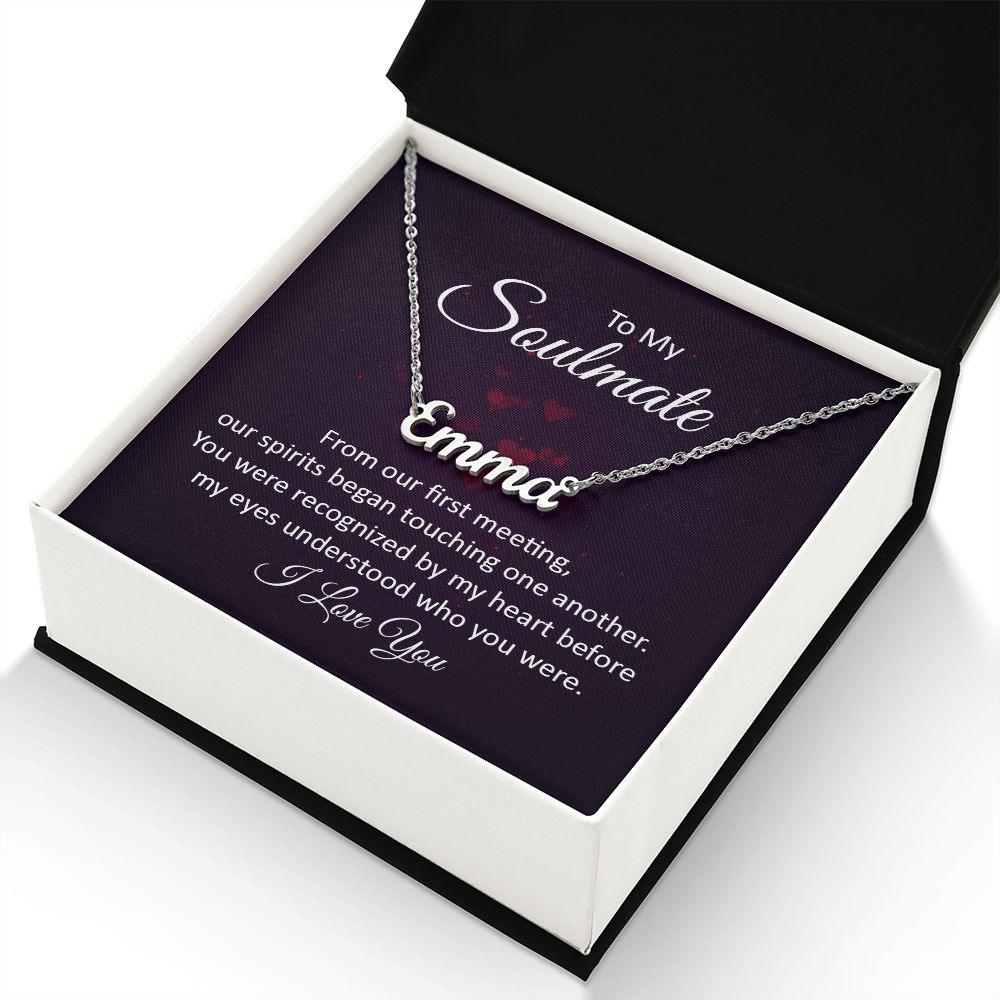 Soulmate | Custom Name Necklace | Valentine's Day Gift - Pendant Republic