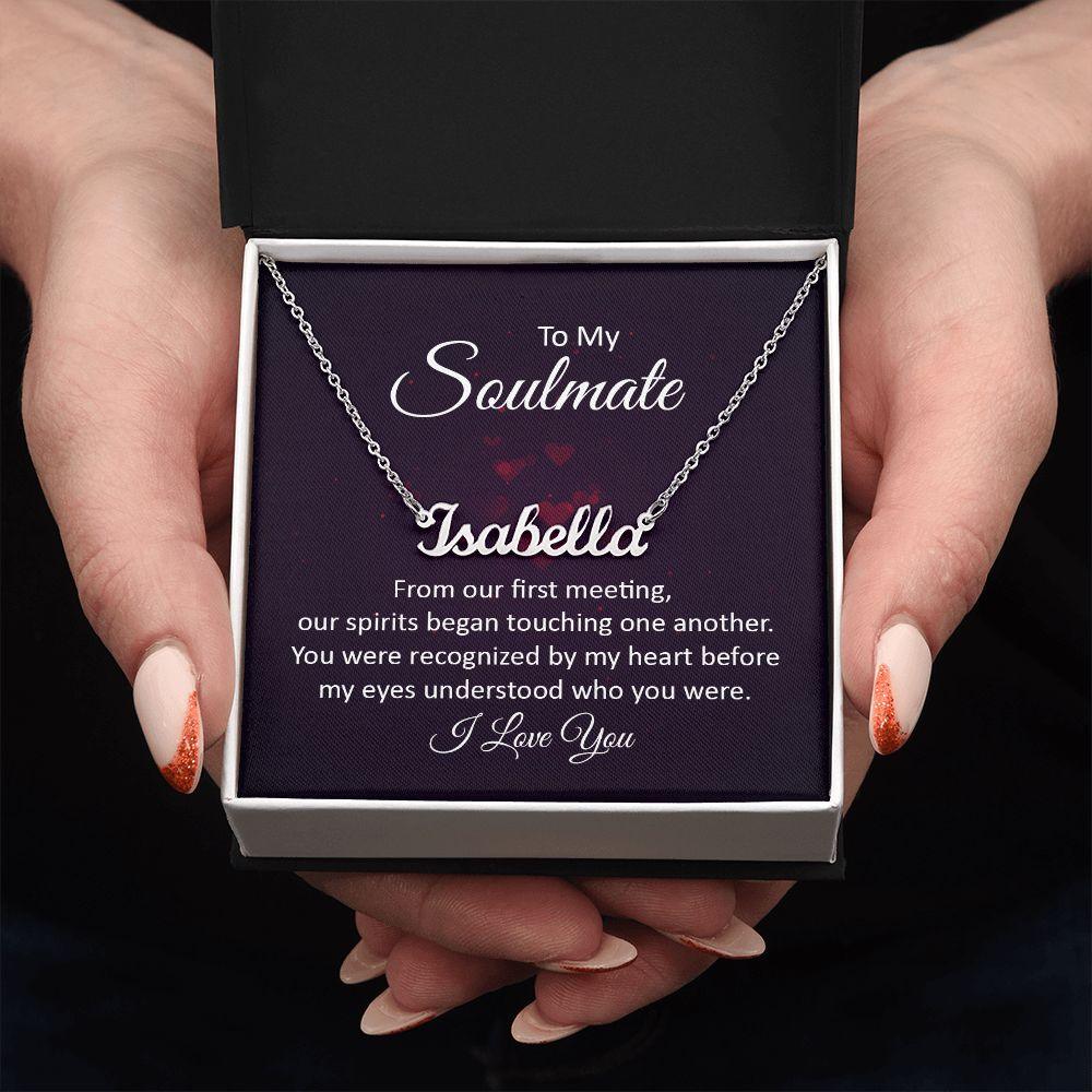 Soulmate | Custom Name Necklace | Valentine's Day Gift - Pendant Republic