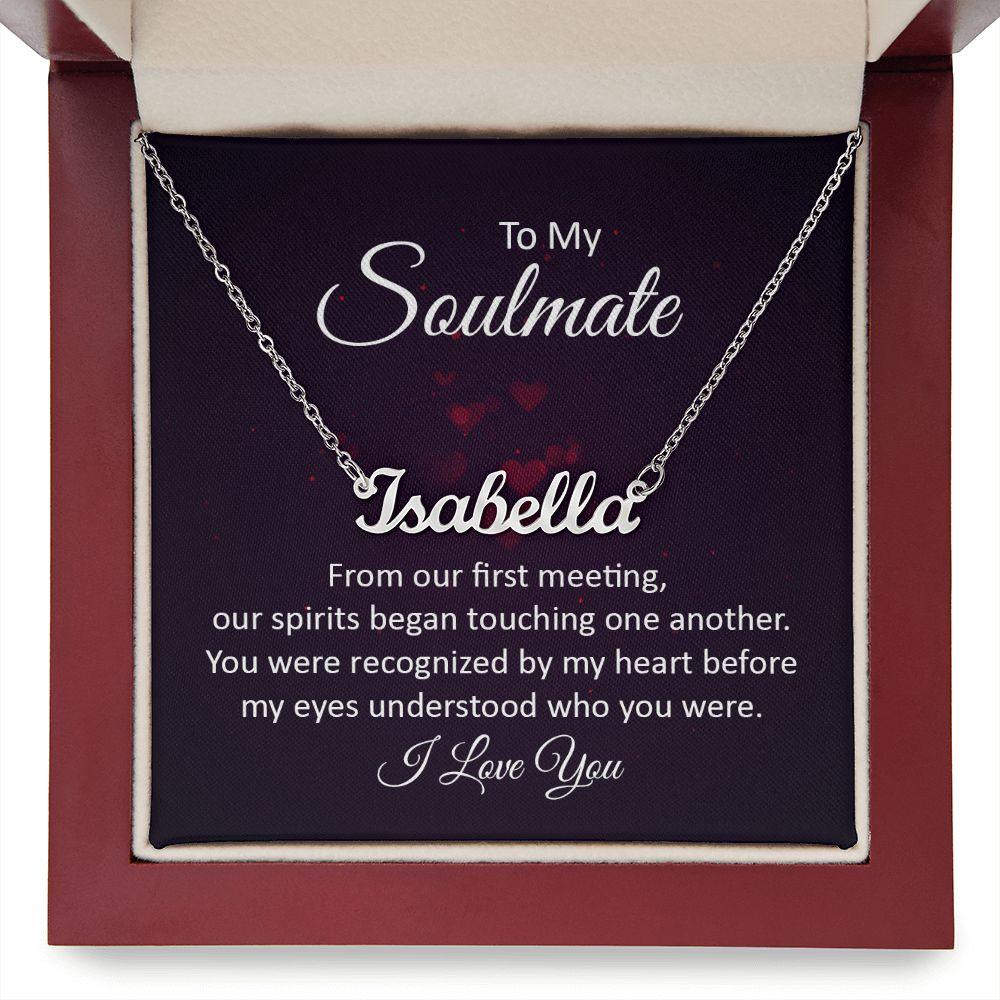 Soulmate | Custom Name Necklace | Valentine's Day Gift - Pendant Republic