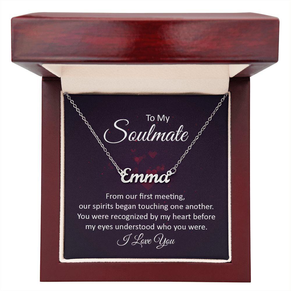 Soulmate | Custom Name Necklace | Valentine's Day Gift - Pendant Republic