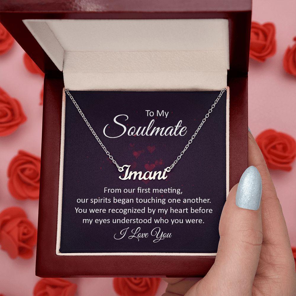 Soulmate | Custom Name Necklace | Valentine's Day Gift - Pendant Republic