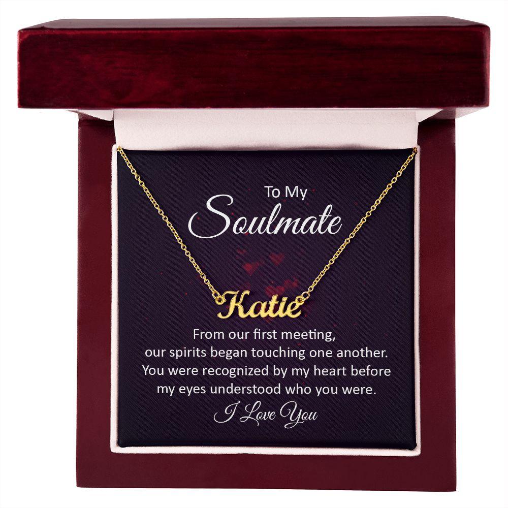 Soulmate | Custom Name Necklace | Valentine's Day Gift - Pendant Republic