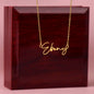 Signature Name Necklace for Granddaughter