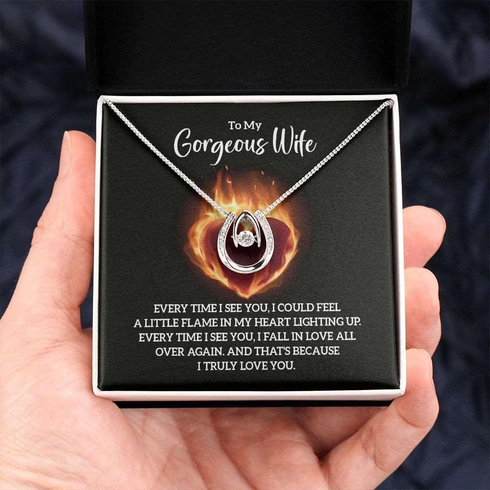 My Gorgeous Wife necklace anniversary gift