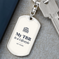My TBR Graphic Dog Tag Keychain