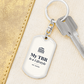My TBR Graphic Dog Tag Keychain
