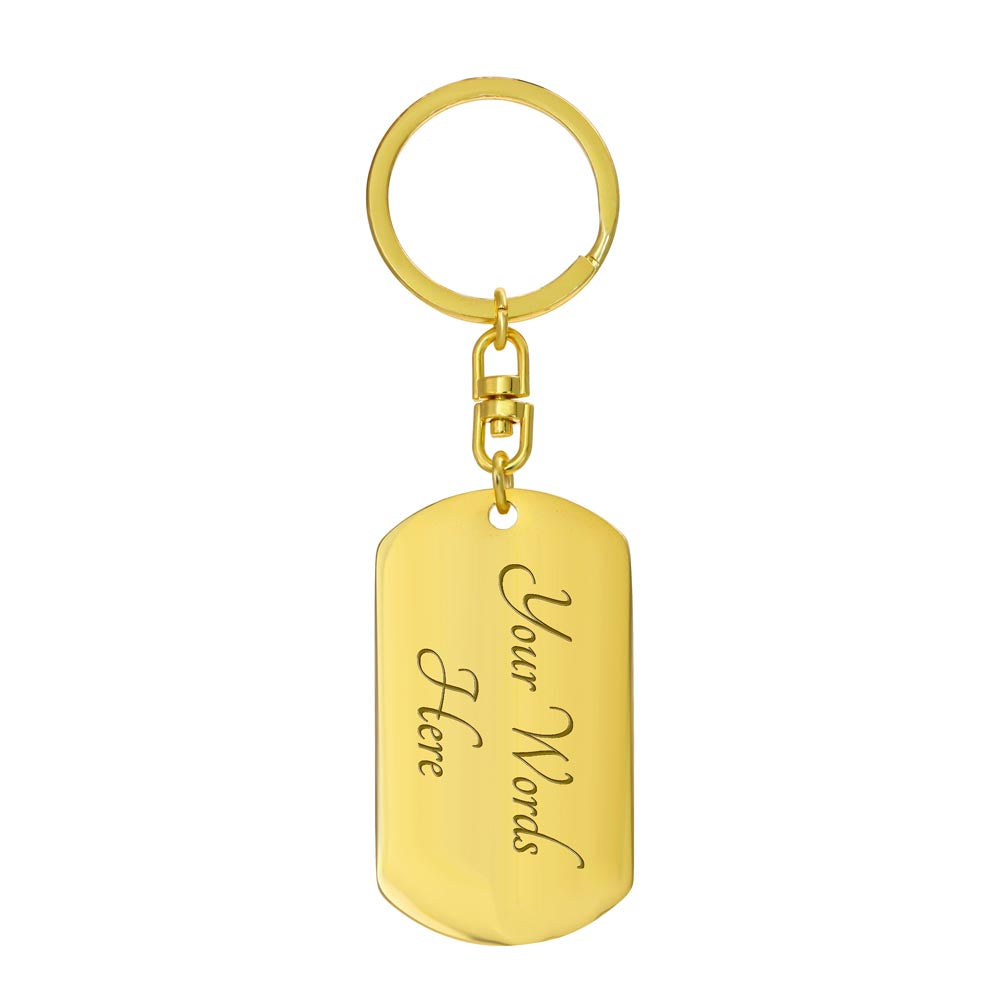 Product photo of Personalized BTTF Keychain Dog Tag Pendant